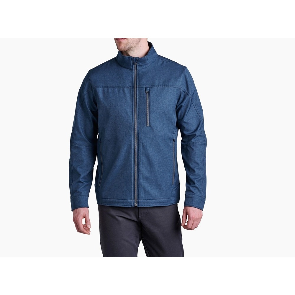 Kuhl Impakt Jacket Mens Medium pirate Blue Softshell Fleece Lined Style 1197